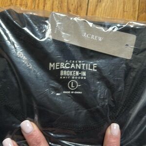 J.Crew men’s Mercantile, broken in Henley.